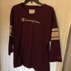 Maroon Champion cotton jersey
